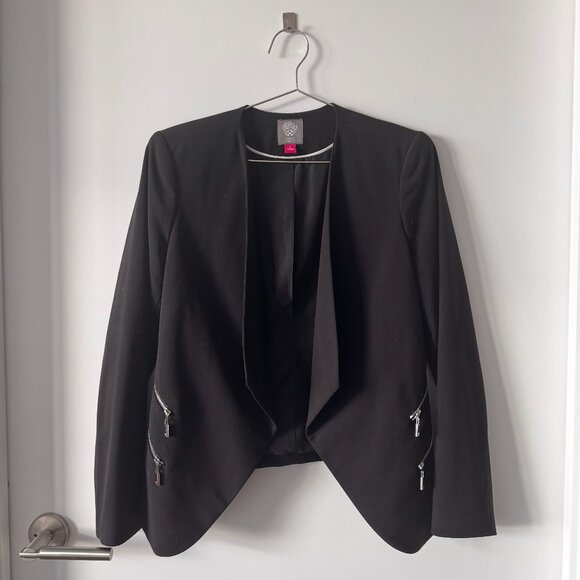 Vince Camuto Jackets & Blazers - *Like New, Never Worn* Vince Camuto Open Front Blazer w/ Zipper Accents (Size 4)